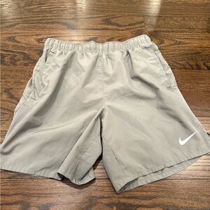 Nike Light Gray Athletic Shorts